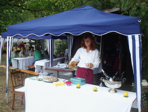 Weinprobe im Weinberg